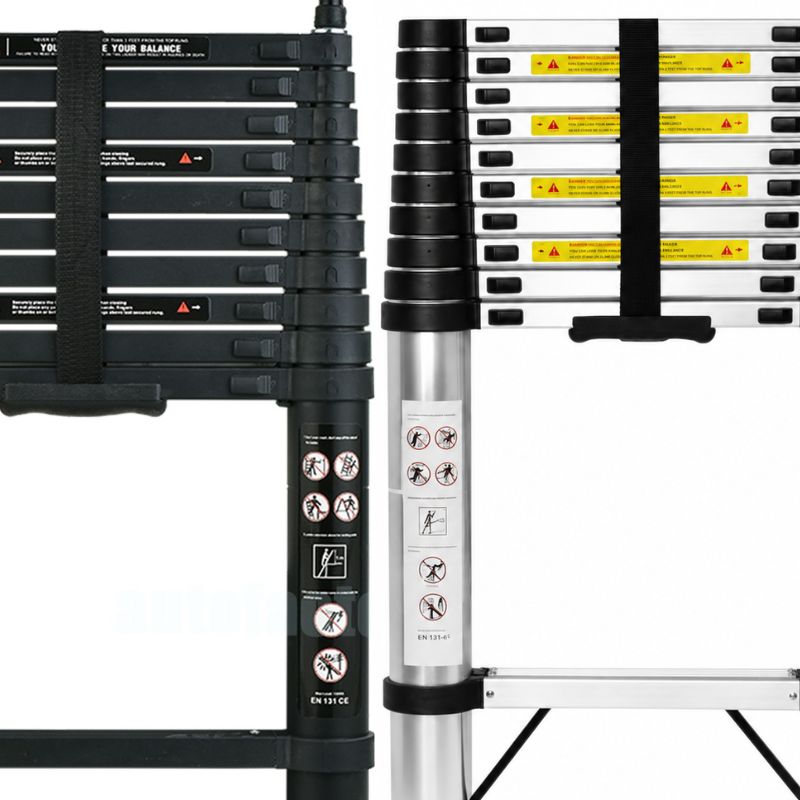 Comparatif entre une échelle télescopique en aluminium et un modèle en acier inoxydable Image